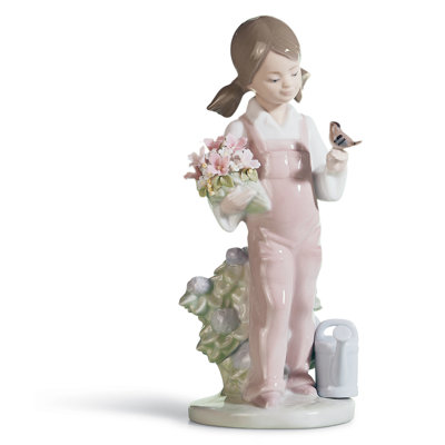 置物 LLADRO A ROMP IN THE GARDEN LLADRÓ A Romp in The Garden Girl Figurine Type 626